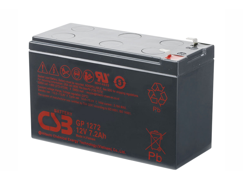 Аккумуляторная батарея для ИБП 12В 7.2А/ч CSB GP 1272