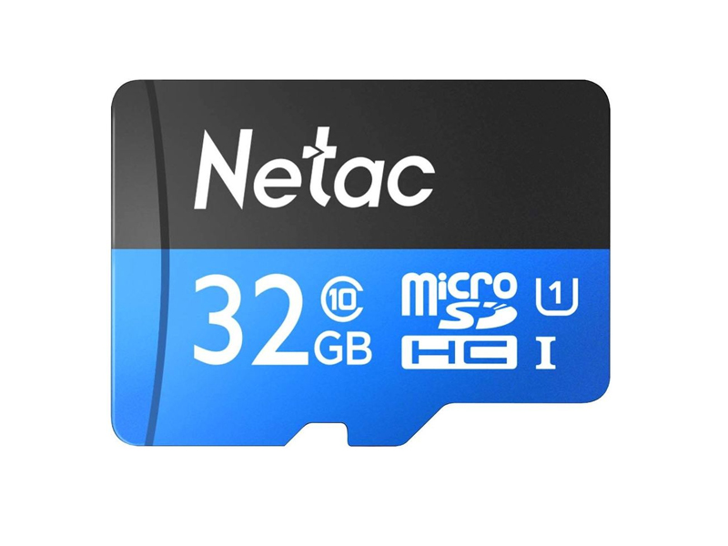 Карта памяти MicroSDHC Netac Class 10 UHS-I U1 P500 Standard 32GB