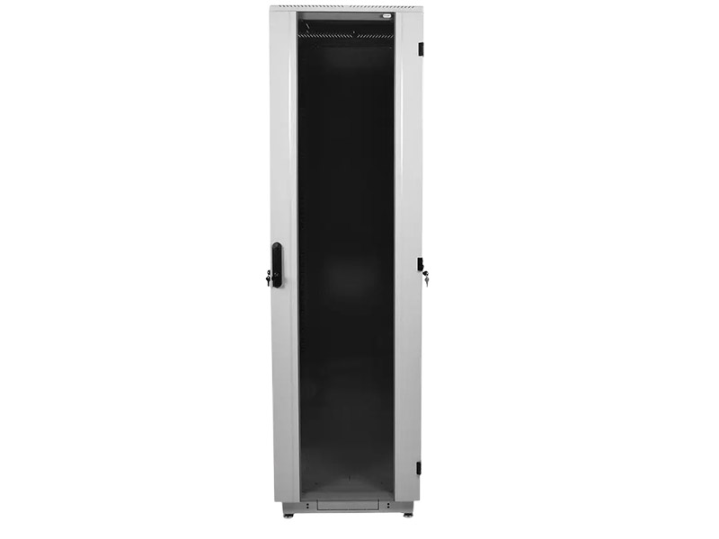Шкаф телекоммуникационный напольный (ЦМО) 42U, 600×1000мм (дверь стекло)