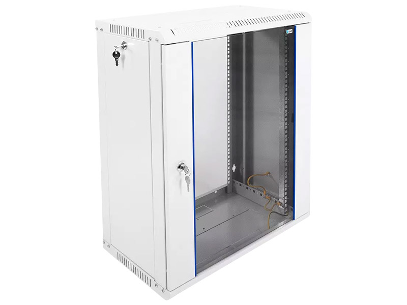 Шкаф телекоммуникационный настенный разборный (ЦМО) 15U, 600×350мм (дверь стекло) ШРН-Э-15.350