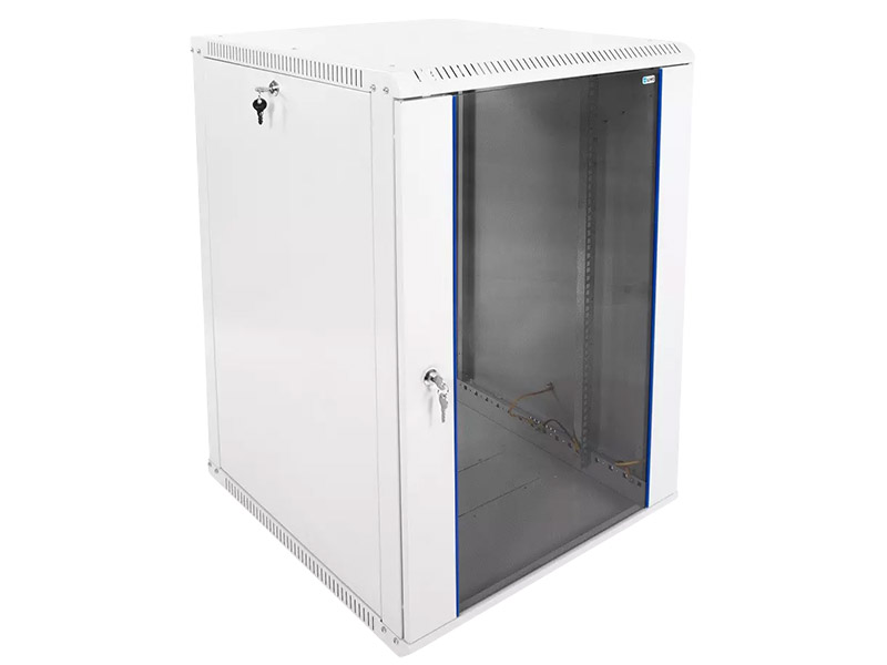 Шкаф телекоммуникационный настенный разборный (ЦМО) 15U, 600×650мм (дверь стекло) ШРН-Э-15.650