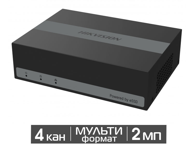 Видеорегистратор 4-канальный HiWatch DS-H104EGA(330GB)
