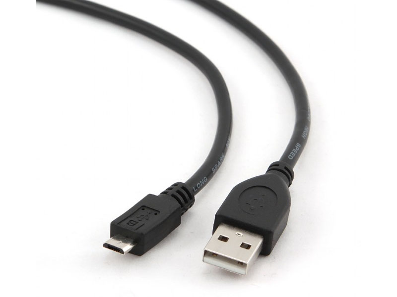 Кабель Cablexpert USB-2.0 0,5м экранированный черный