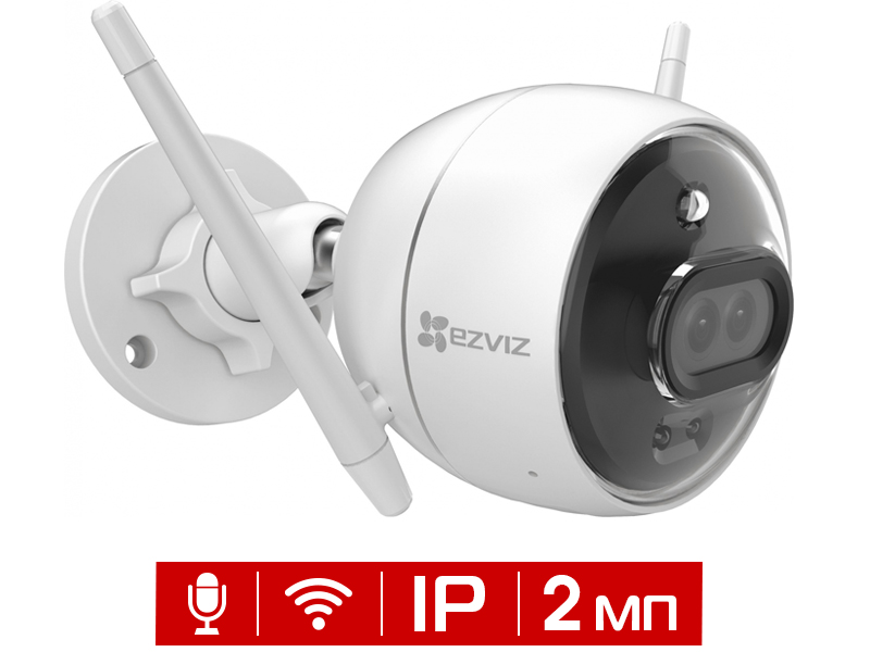 Видеокамера уличная цилиндрическая 2Мп Ezviz C3X (CS-CV310-C0-6B22WFR) Wi-Fi