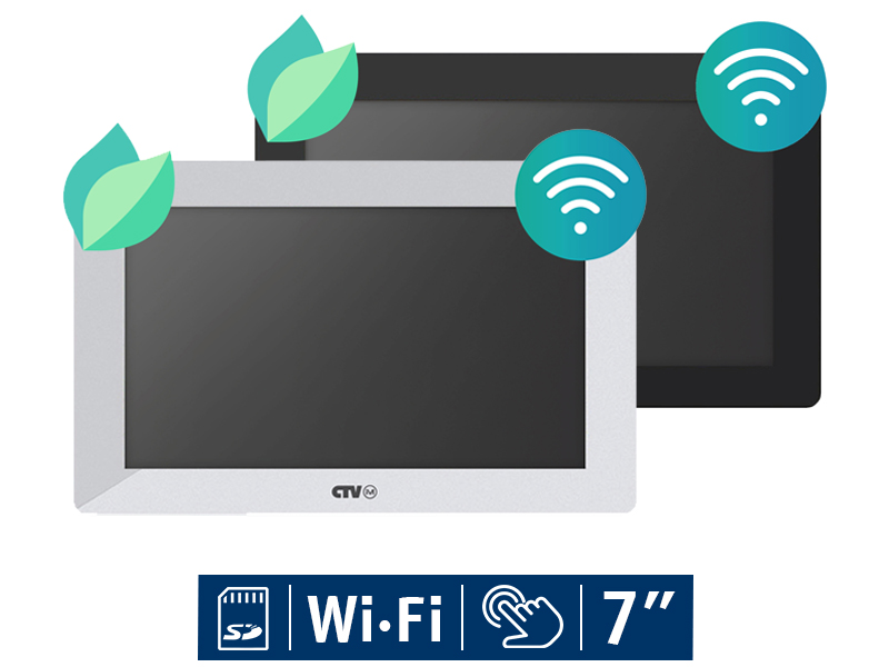 Монитор видеодомофона CTV-iM730W Cloud 7 с Wi-Fi