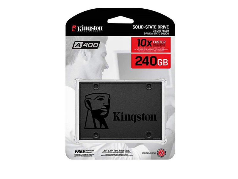 SSD накопитель 240GB Kingston A400 (SA400S37/240G) 2.5"