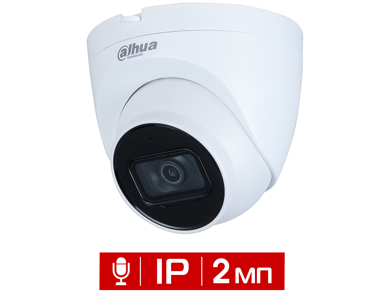 Видеокамера уличная купольная 2Мп Dahua DH-IPC-HDW2230TP-AS